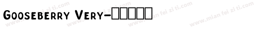Gooseberry Very字体转换